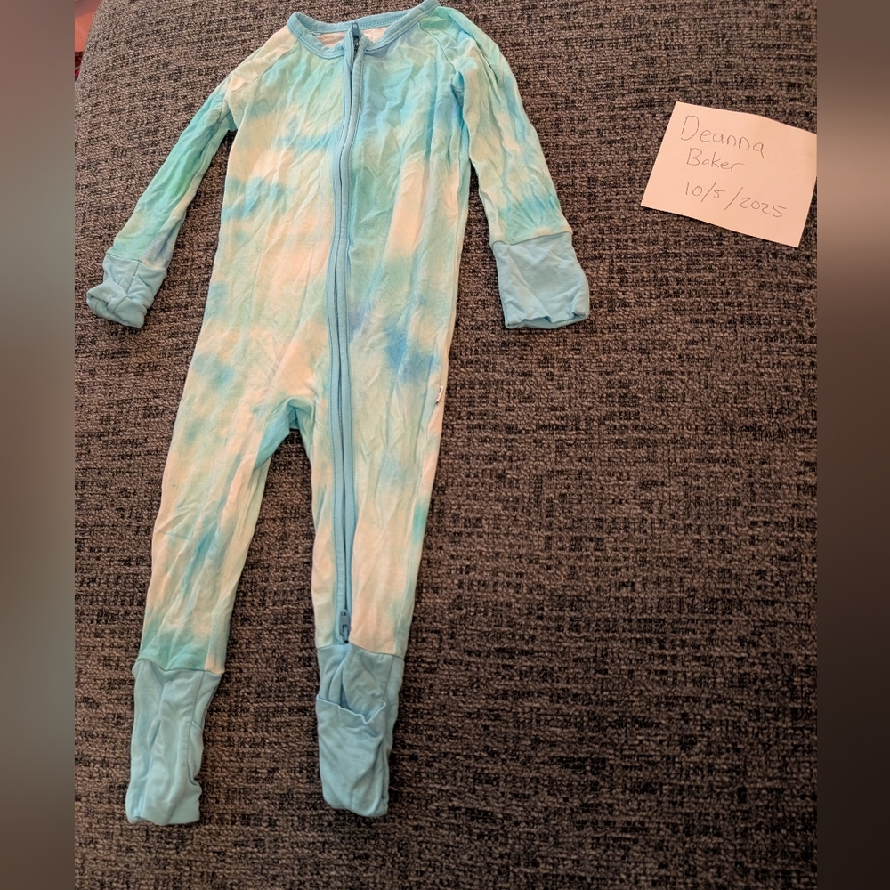 Little Sleepies Tie-Dye One Piece Pajamas